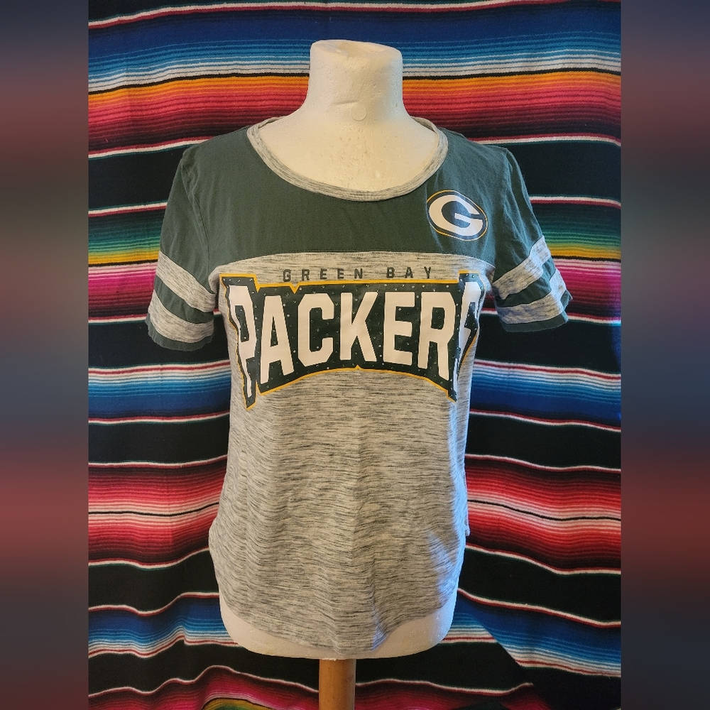 T-shirt Green Bay Packers with Rhinestones